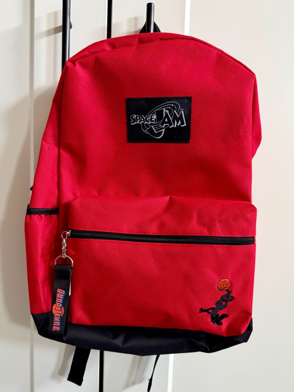 SPACE JAM Red Backpack BASKETBALL THEME